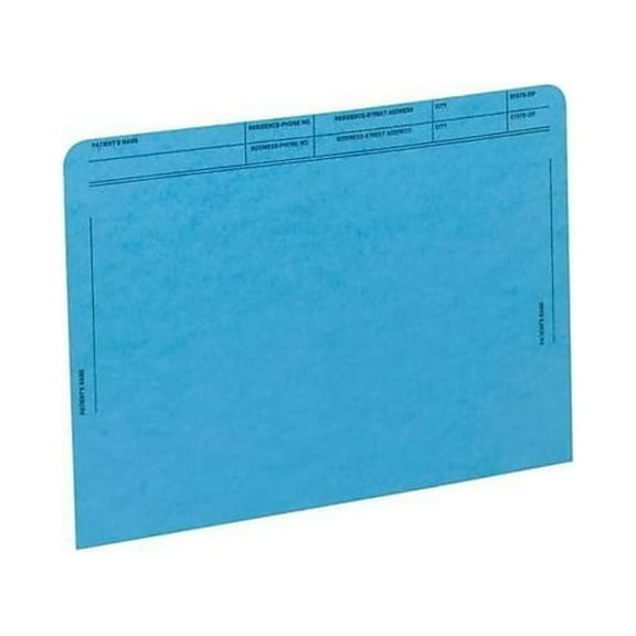 Medical Arts Press® Patient File Pocket, Letter Size, Blue, 50/Box