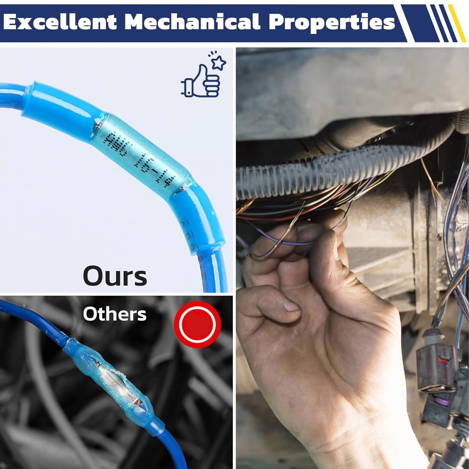 Durability Water Resistant Wire Connectors Heats Shrink Butt Connectors for Home and Industrial Use
