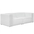 thumbnail image 2 of Modway Mingle 2-Piece Fabric Upholstered Loveseat in White Finish, 2 of 5