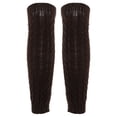 thumbnail image 1 of 2 unids invierno espesado medias calcetines de pierna calentadores de pierna de peluche caliente para al aire libre (café), 1 of 4