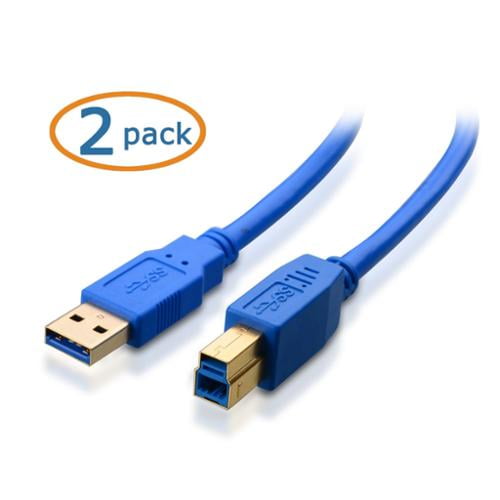 Cable Matters 2Pack USB 3.0 Cable (USB 3 Cable / USB 3.0 A to B Cable
