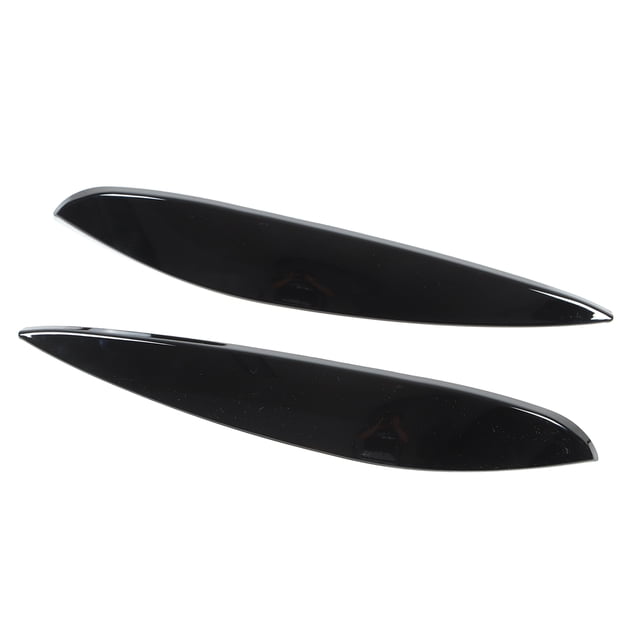 Headlight Eyebrow, Protective Headlamp Cover For Cars Glossy Black,Carbon Fiber Style
