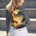 thumbnail image 5 of Rateoe Castle Red Green Sky Dragon Pattern Durable Canvas Backpack for Men & Women – Stylish & Lightweight – Adjustable Straps, Multiple Pockets – Fits 15-17 Inch LaptopsSmall, 5 of 5