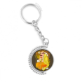 thumbnail image 1 of culture figure eighteen arhats pattern rotatable keyholder disc accessories chain clip, 1 of 3