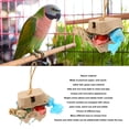 thumbnail image 3 of <p>Bird Foraging Toys, Decorative Rattan Ball Fun Bird Foraging Box Toys Interactive  For Cockatiels For Conure For Lovebirds</p>, 3 of 7