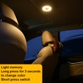 thumbnail image 3 of Color ligero Color Cambio de la lámpara de control táctil Universal Ajustable Iluminación portátil Atmósfera de emergencia con cinta adhesiva Azul Amarillo Eigraketly HA009666-02B, 3 of 6