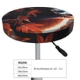 thumbnail image 4 of Hirioo Red Panda Autumn Branches for Round Bar Stool Seat Covers Washable Stool Cushion Slipcover Elastic Bar Chair Covers for 12-14 Inch Chair-12 inch, 4 of 7