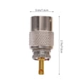thumbnail image 2 of Shisuyan 2 Sets Coax Connector Adapter Solder Coax Connector Plug Silver Copper For Antenna, 2 of 8