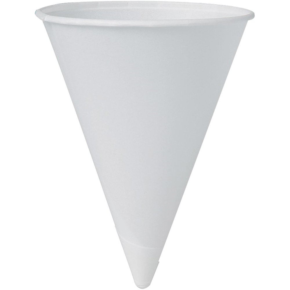 Solo, SCC42BR, coForward 4.25 oz. Paper Cone Cups, 5000 / Carton