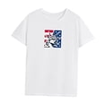 thumbnail image 3 of Camiseta para mujer verano suave cuello redondo camiseta para viaje vacaciones trabajo calle camping, 3 of 7