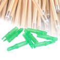 thumbnail image 1 of Archery  Nocks, 100pcs Durable Plastic  Inserts Nocks Light Weight Replacement for Archery Bow Hunting Shooting, 1 of 7