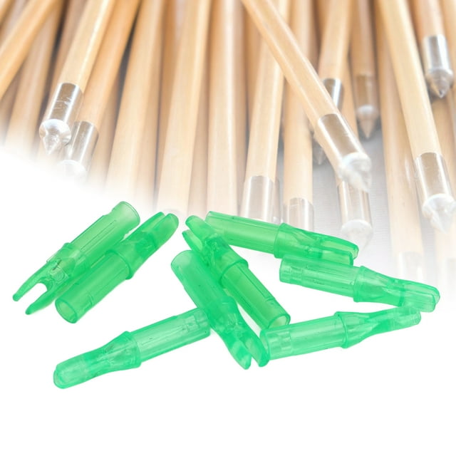 Archery Nocks, 100pcs Durable Plastic Inserts Nocks Light Weight Replacement for Archery Bow Hunting Shooting
