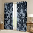 thumbnail image 2 of Homewish Geometric Pixel Checkered Curtains Pack of 2 (42x84 Each),Abstract Camouflage Curtains Blackout,Blue Gray Bedroom Curtains For Men Women,Luxury Bedroom Decor, 2 of 6