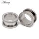 thumbnail image 1 of 1 unidad de tapones para los oídos y túneles de acero inoxidable 316L, Piercings para las orejas, expansor de pendientes atornillados, medidores de oreja, Piercings de joyería para el cuerpo Tan Jianjun unisex, 1 of 2