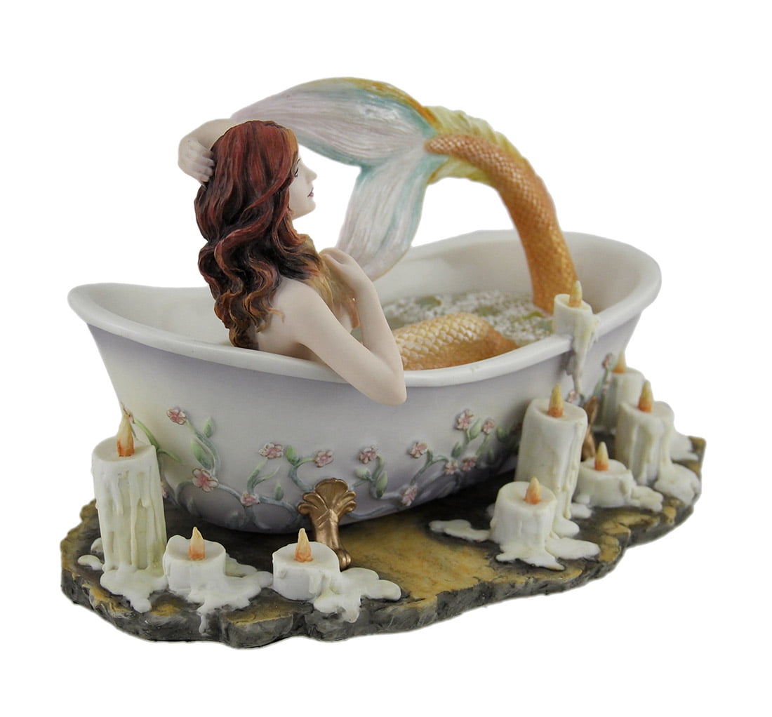 Statua Angelo Sirena Veronese Design - Scultura In Bronzo Freddo 30.5 Cm Di Selina Fenech - Foto 9