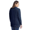 thumbnail image 2 of Woman Within Plus Size Long Stretch Denim Jacket Oversized Jean Jacket, 2 of 6