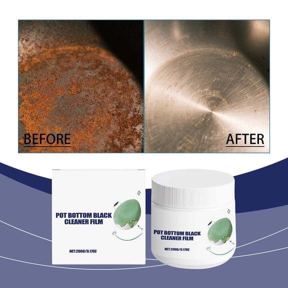 Upgraded This Pot Bottom Cleaning Paste Powerfully Removes Grease And Rust Restoring Shine To Cookware It's Gentle On Hands And Is A Multi-functional Kitchen Cleaner.