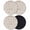 Brown, variant on Farmhouse Grey Coasters Set of 2, Vintage Flower Leaf Botanical Plant Absorbent Coasters for Drinks, Coaster for Bar Office Dining Coffee Table Accessories Decor, Non Slip Round Desk Coaster