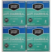 Berkley Jensen Anti-Diarrheal Diarrhea Caplets, 24 ct. 4 Pack