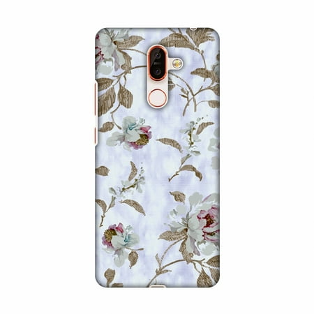 - Nokia 7 Plus Case, Premium Ultra Slim Fit Light Weight Handcrafted Printed Designer Hard Snap On Shell Case Back Cover for Nokia 7 Plus - Lavender And Pearl White