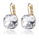 thumbnail image 2 of Pendientes Hoop Azul Personalidad Retro Huggie Pendientes Zircon Cristal, 2 of 2