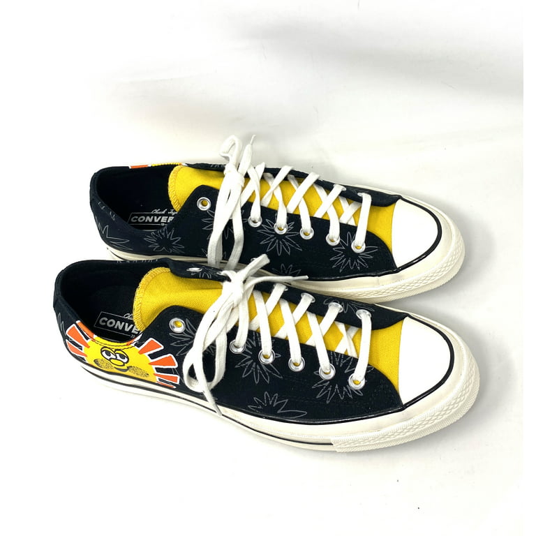 Converse CHUCK 70 OX Shoes Low Top Yellow Men Canvas Sneakers Size -