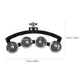 thumbnail image 4 of WRITWAA 1Pcs Kit de Tambourin Montable Symbal Hihat Argent Cymbales, 4 of 7