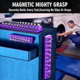 thumbnail image 2 of NN Magnetic Socket Organizer Holder Set – 3-Piece Tool Organizers Including 1/4", 3/8" and 1/2" Drive Socket Holder Metric 68 Pieces Socket Trays (Sockets are not Included) Purple, 2 of 14