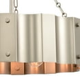 thumbnail image 3 of Elk Home 21-Inch Wide Clausten Chandelier, Contemporary, Matte Nickel, 3 of 6