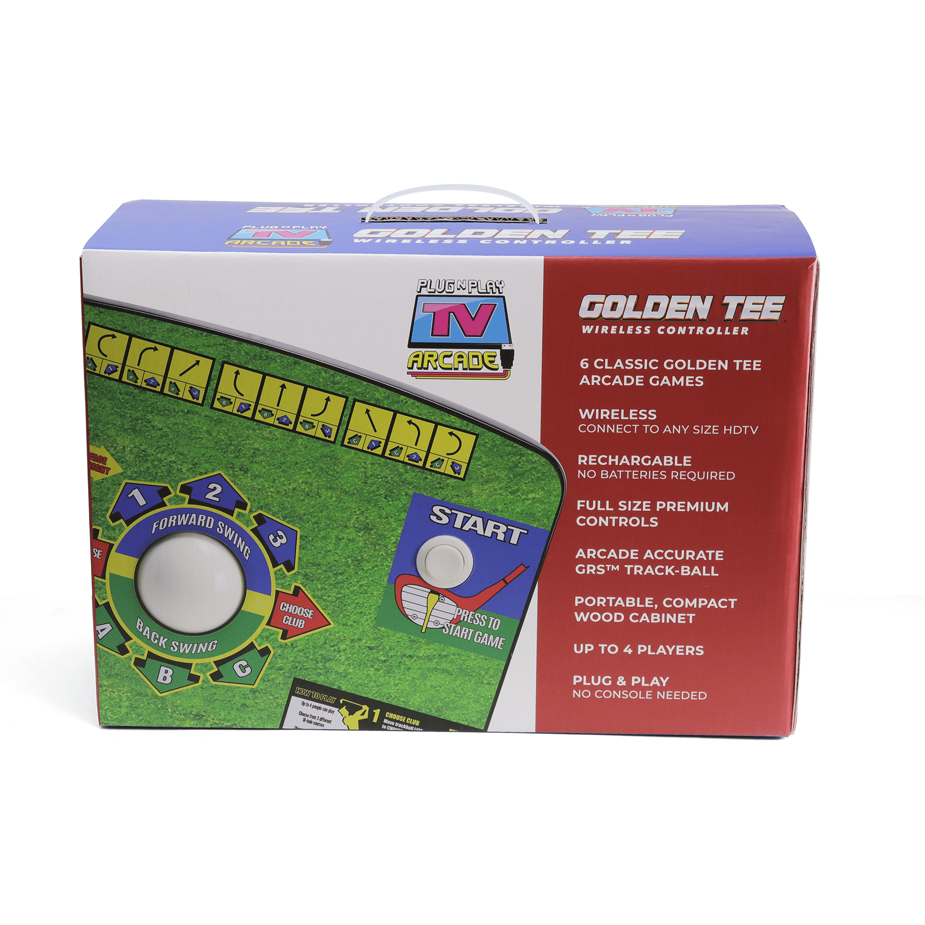 Golden Tee Plug and Play - Plays Six Classic Arcade Games