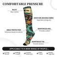 thumbnail image 3 of Bixox Retro Pop Art Collage Print Compression Socks,Compression Socks Women & Men Circulation for Medical,Running,Athletic, 3 of 7