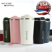380ML/510ML Stainless Steel Car Coffee Cup Leakproof Insulated Thermal Thermos Cup Car Portable Travel Coffee Mug