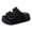 Black, variant on JUMEYU Toddler Slippers for Girls Boys Girls Cloud Shower Slides Non-Slip Open Toe Bathroom Flat Slippers Fashion Gradient Summer Beach Pool Sandals Size 13.5(Black,13.5 Toddler)