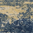 thumbnail image 6 of Nourison Twilight 96" Round Wool Indoor Rug in Navy Blue/Gold, 6 of 7