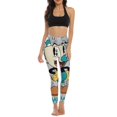 thumbnail image 5 of Cute Cuphead Yoga Pants Women High Waisted Tummy Control Non See-Through Elastic Running Workout Yoga Leggings Pants, 5 of 7