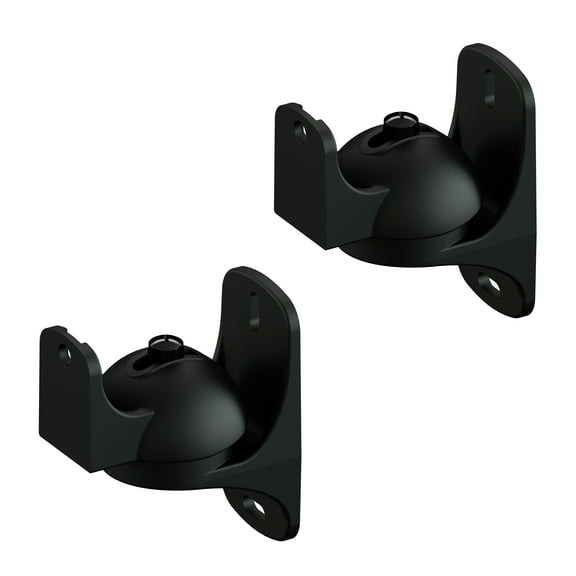 AVF Traditional Nylon Speaker Wall Mounts in Black (Set of 2)