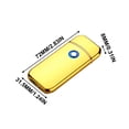 thumbnail image 3 of Encendedor sin llama recargable USB | Inducción de pantalla táctil | Diseño delgado a prueba de viento | Encendido rápido con doble inclinación | Seguridad sin butano | Portátil | 7,2x3,15x0,8cm |, 3 of 5