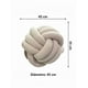thumbnail image 4 of Cojín Personalizado Nudo Bola Decoración Hogar Color Blanco, 4 of 4