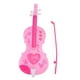 thumbnail image 4 of FELTECHELECTR 1 mini violín de plástico divertido para niños, juguete musical iluminador, color rosa, 4 of 7