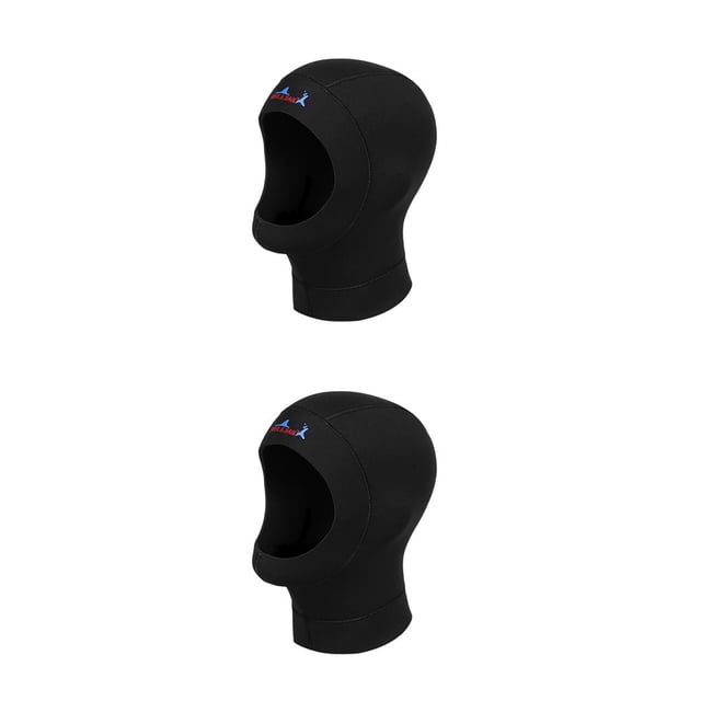 Eigraketly BUCEO SAIL 3MM Gorros de buceo Neopreno térmico CR Equipo de snorkel súper elástico Hoodie Neck Cover Gorro de natación para 【I】 2Conjunto
