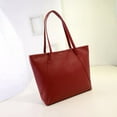 thumbnail image 5 of Handbags for Womens Xhshgfbi,Messenger Handbag Totes Satchel Shoulder Bags Solid Simple High Capacity Red Bag, 5 of 5