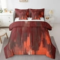 thumbnail image 1 of YST 7 Piece Bed in a Bag Full Size Comforter Set for Kids Oil Painting Bedding Set,Red Ombre Reversible Bed Set,Abstract Watercolor Comforter with Sheet Set,All Season, 1 of 1