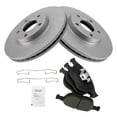 thumbnail image 2 of TRQ Front Brake Pad & Rotor Kit Brake Pads Brake Rotor Ceramic Premium G-Coated Fits Select 2010-2013 Ford Transit Connect, 2 of 6