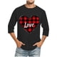 thumbnail image 1 of Blusas y camisas de manga larga con cuello redondo para hombre, blusa informal con cuello redondo y manga corta, blusa estampada de poliéster para hombre., 1 of 3