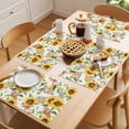 thumbnail image 5 of Summer Sunflower Placemats Set of 4, Watercolor Flowers Plant Country Non-Slip Place Mats Washable Table Mats for Kitchen Dining Table Decorations Indoor/Outdoor, 5 of 9