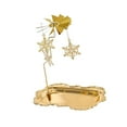 thumbnail image 5 of deevoka Rotating Tray Coffee Table Tray Luxury Candlelight Dinner Prop Fruit Plate Party Vanity Cake Dish Display Plate Candle Holder Snowflake Pendant, 5 of 9