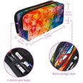 thumbnail image 5 of MUOOUM Pencil Case, Watercolor Colorful Bubbles Large Capacity Pencil Pouch Stationery Pen Bag, 5 of 7