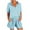 Light Blue, variant on Maean Summer Outfits for Women Short Sleeve V Neck Tops and Elastic High Waist Wide Leg Shorts Sets with Pockets