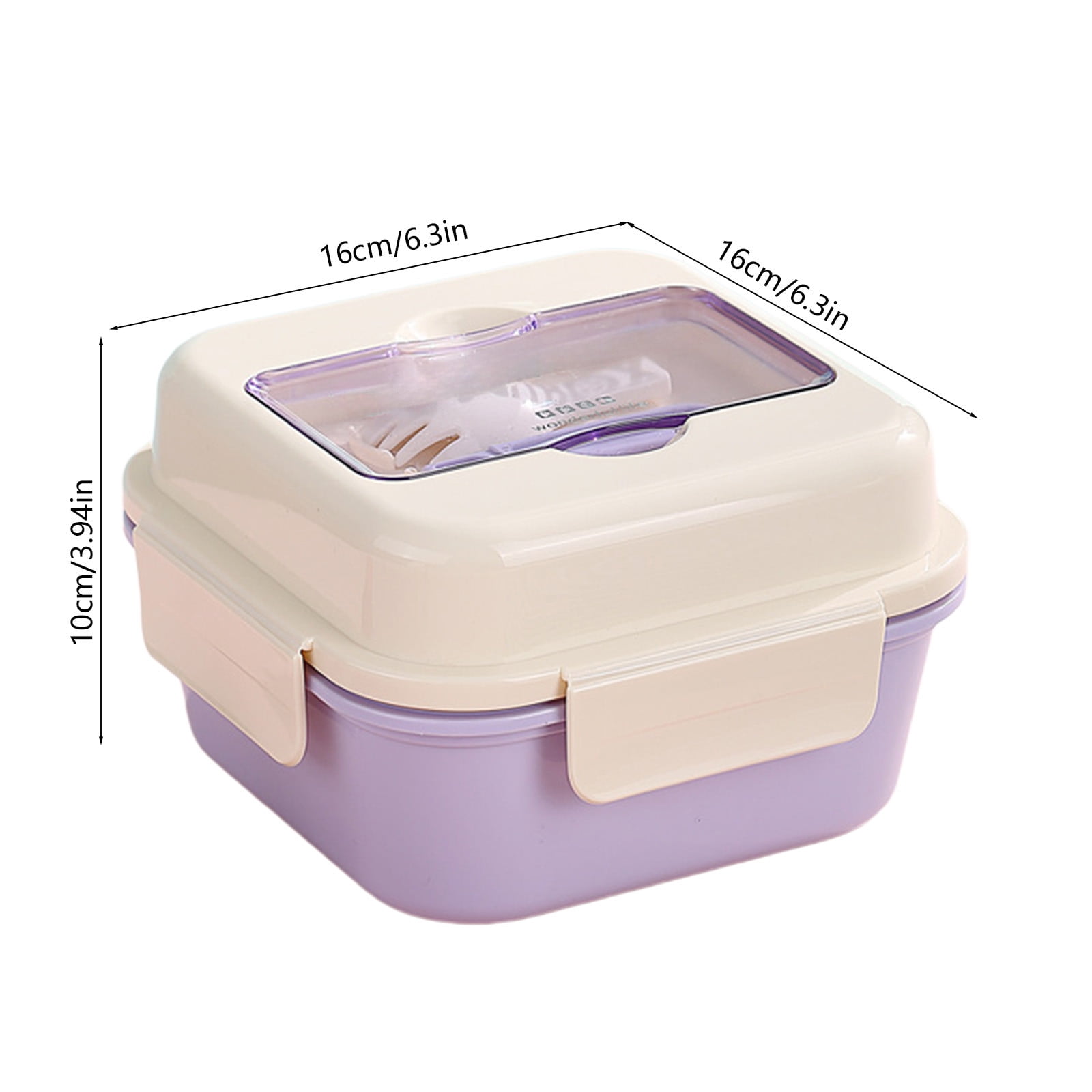 Werulen 3Pcs Microwave Safe Bento Box Sealed Compartment Divided,Home Office Picnic Fruit Meal Storage,Lunch Box Container,Food Storage Case,Microwave Meal Box