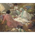 thumbnail image 3 of Cyrus Cincinatto Cuneo 23x20 Black Modern Framed Museum Art Print Titled - The Picnic, 3 of 5